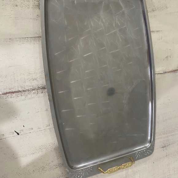 Vintage silver and gold tray - Picture 1 of 2